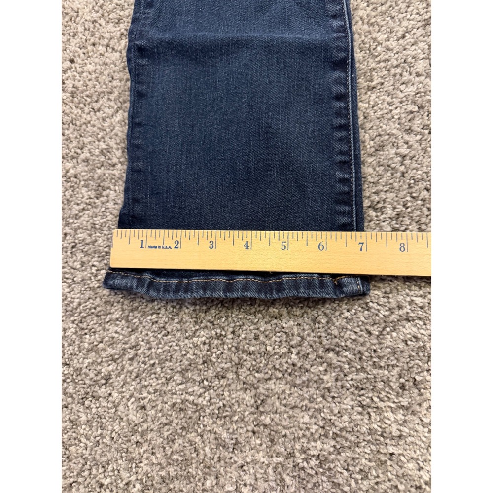 Banana Republic Jeans Women 27 Blue Mid-Rise Crop Flare Premium Denim Stretch - Picture 9 of 10